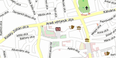 Kathedrale St. Peter und Paul  Ungarn Stadtplan